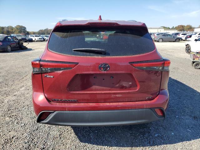 5TDGZRAHXMS532114 - 2021 TOYOTA HIGHLANDER XLE Rojo foto 6