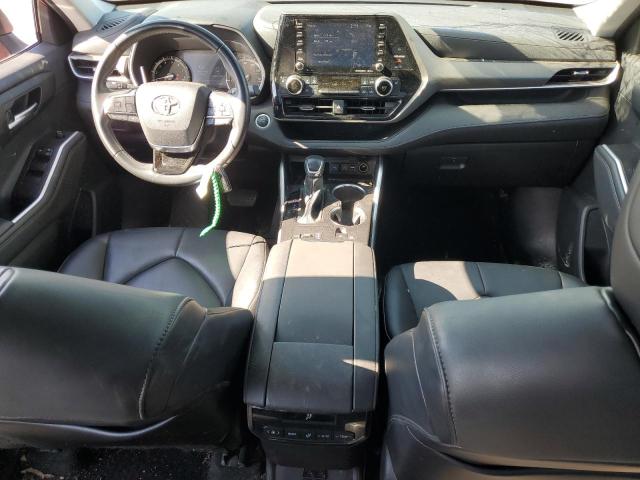 5TDGZRAHXMS532114 - 2021 TOYOTA HIGHLANDER XLE Rojo foto 8