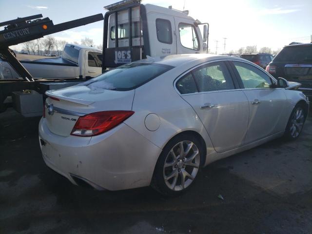 2G4GV5GV2C9213701 - 2012 BUICK REGAL GS WHITE photo 3