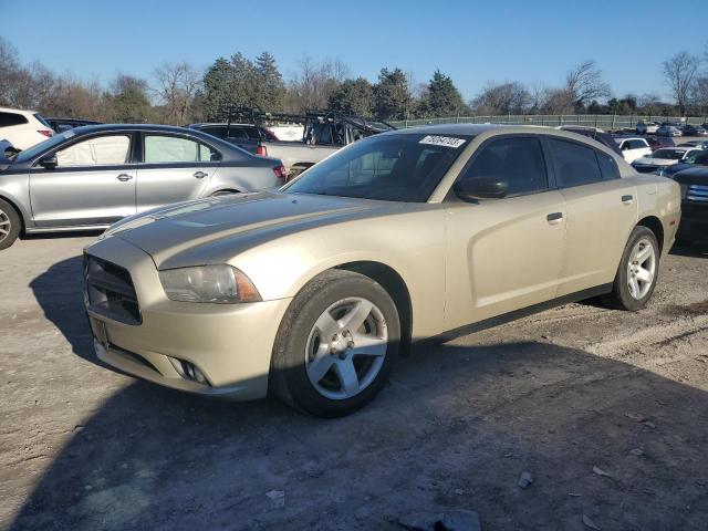 2C3CDXAG2DH625818 - 2013 DODGE CHARGER POLICE GOLD photo 1