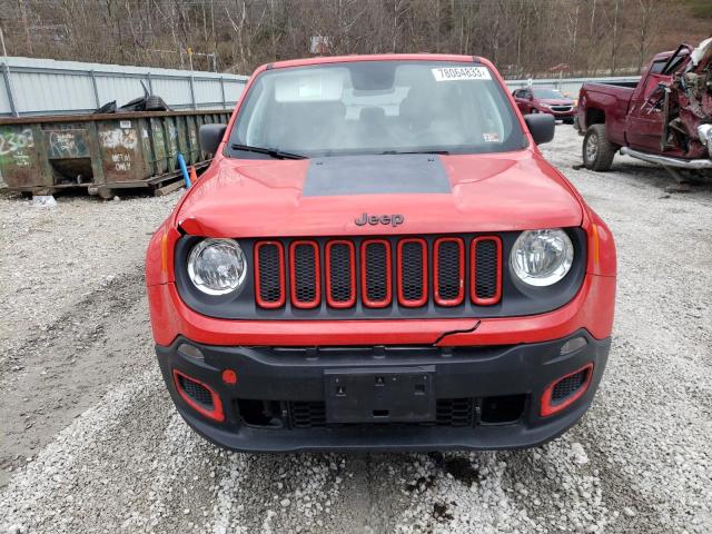 ZACCJBAB8JPH79200 - 2018 JEEP RENEGADE SPORT RED photo 5