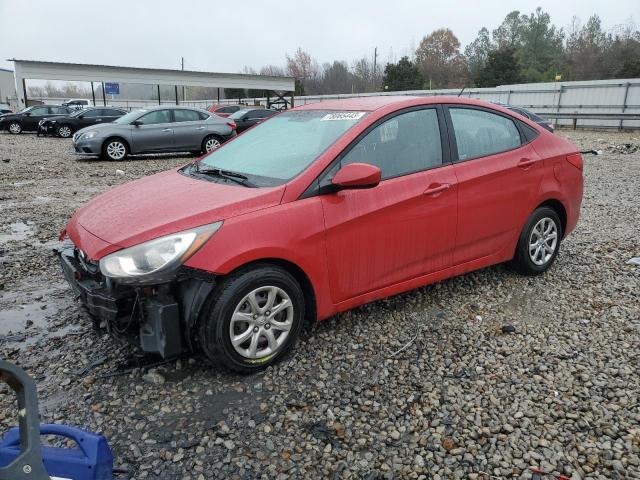 KMHCT4AE9DU306324 - 2013 HYUNDAI ACCENT GLS RED photo 1