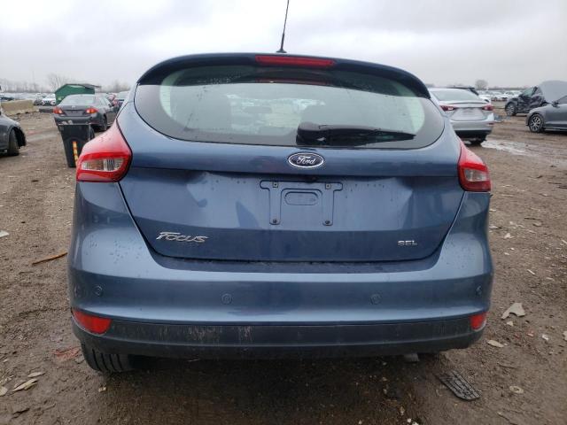 1FADP3M2XJL300600 - 2018 FORD FOCUS SEL BLUE photo 6