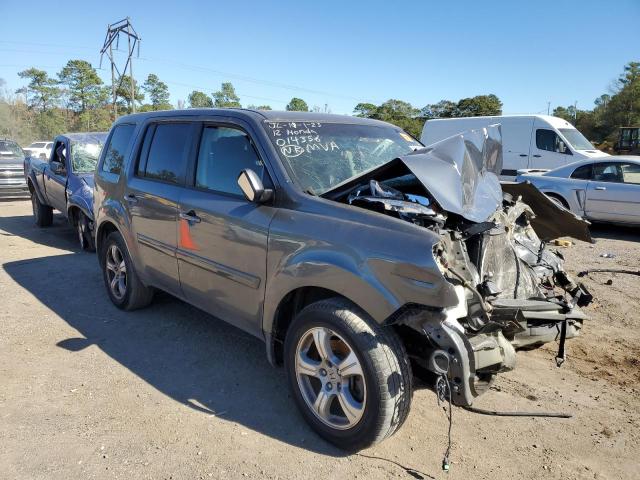 5FNYF3H57CB014356 - 2012 HONDA PILOT EXL GRAY photo 4