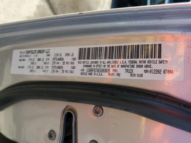 1C6RR7GT6ES263635 - 2014 RAM 1500 SLT SILVER photo 13