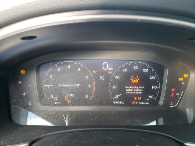 19XFL1H8XNE024354 - 2022 HONDA CIVIC SPORT TOURING GRAY photo 9