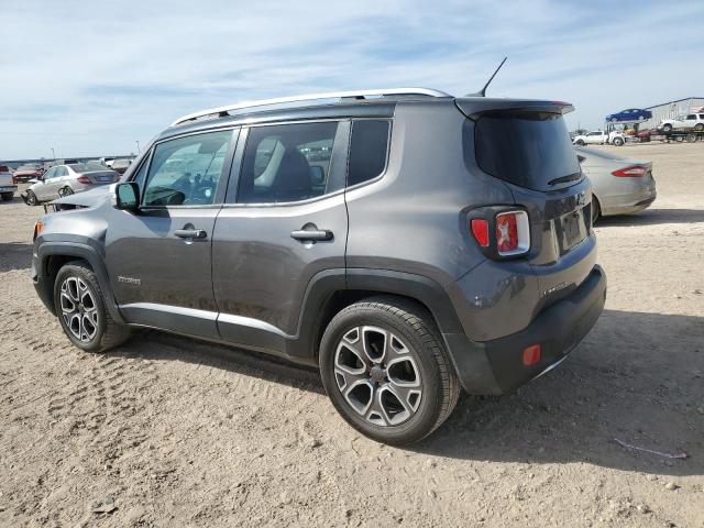 ZACCJADB8HPE55504 - 2017 JEEP RENEGADE LIMITED GRAY photo 2