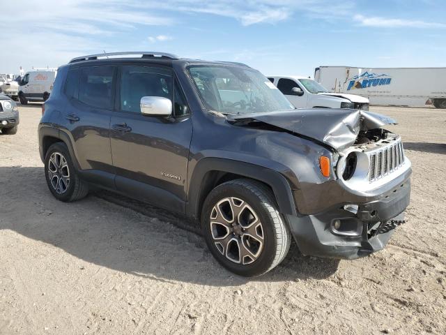 ZACCJADB8HPE55504 - 2017 JEEP RENEGADE LIMITED GRAY photo 4