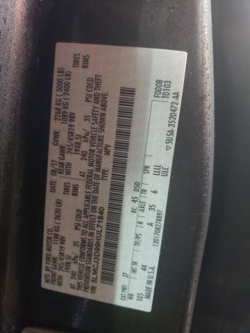 5LMCJ3D99HUL71840 - 2017 LINCOLN MKC RESERVE SILVER photo 12