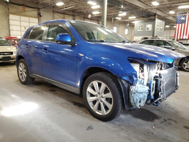 4A4AP3AW9FE027366 - 2015 MITSUBISHI OUTLANDER ES BLUE photo 4