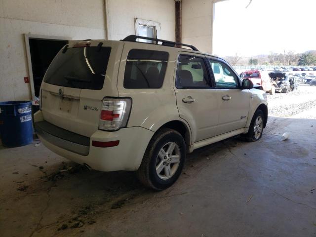 4M2CU29379KJ01509 - 2009 MERCURY MARINER HYBRID WHITE photo 3