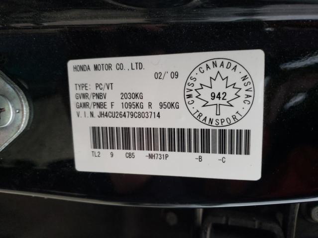 JH4CU26479C803714 - 2009 ACURA TSX BLACK photo 12