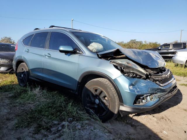 2HKRM3H79FH516772 - 2015 HONDA CR-V EXL BLUE photo 4