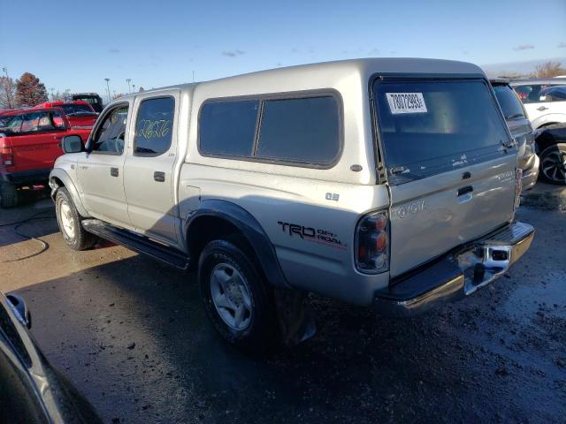 5TEGN92N12Z882036 - 2002 TOYOTA TACOMA DOUBLE CAB PRERUNNER SILVER photo 2