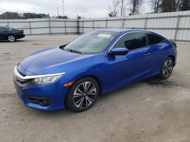 2HGFC3B32GH350148 - 2016 HONDA CIVIC EX BLUE photo 1