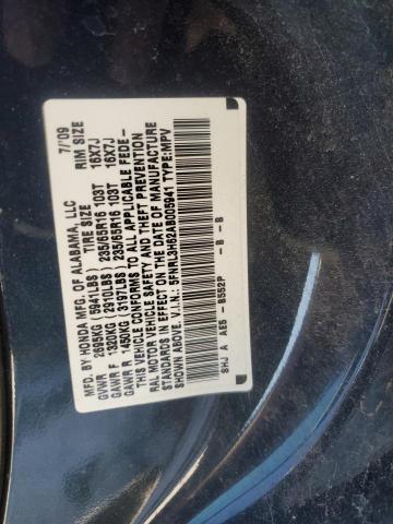 5FNRL3H62AB005941 - 2010 HONDA ODYSSEY EXL BLUE photo 13