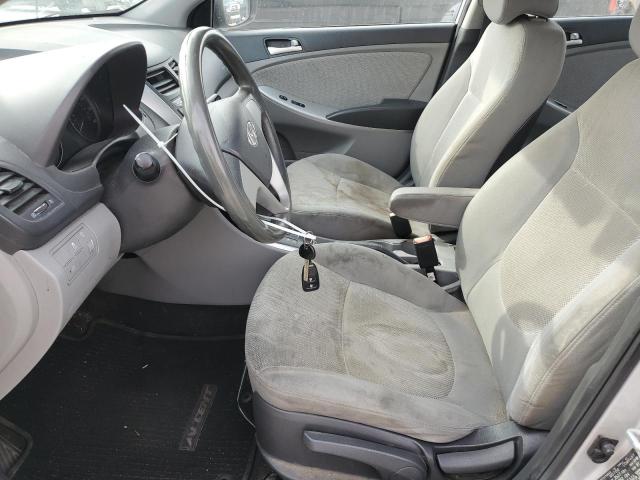 KMHCT4AE3DU569201 - 2013 HYUNDAI ACCENT GLS SILVER photo 7