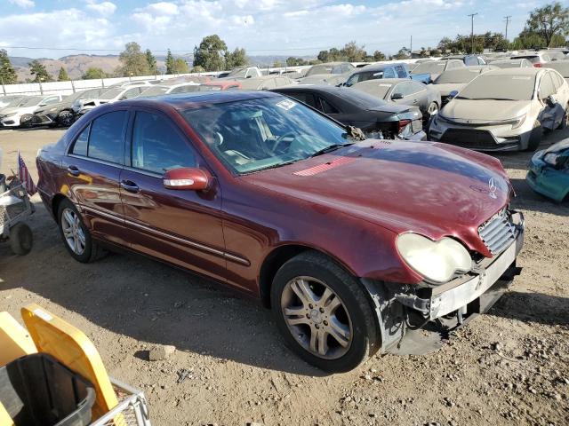 WDBRF61J11F015426 - 2001 MERCEDES-BENZ C 240 BURGUNDY photo 4