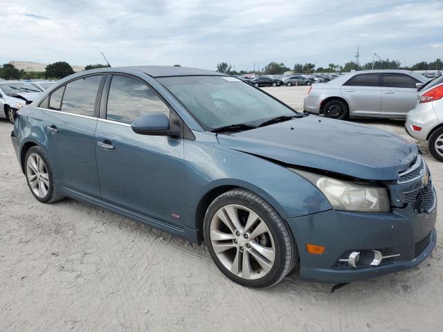 1G1PH5SC7C7326992 - 2012 CHEVROLET CRUZE LTZ BLUE photo 4