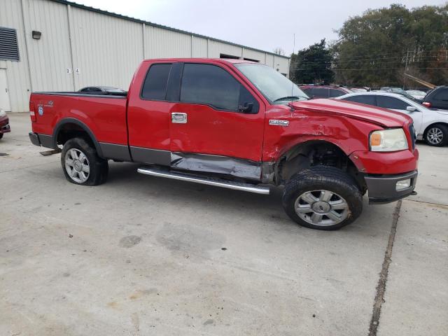 1FTPX145X5NA94193 - 2005 FORD F150 RED photo 4