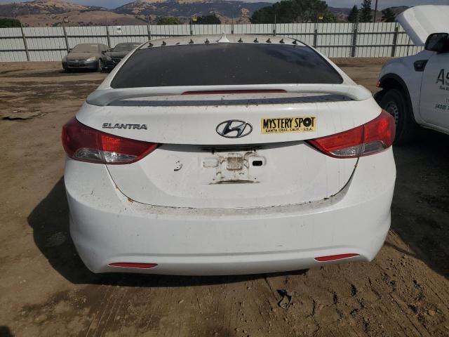 5NPDH4AE6CH119142 - 2012 HYUNDAI ELANTRA GLS WHITE photo 6