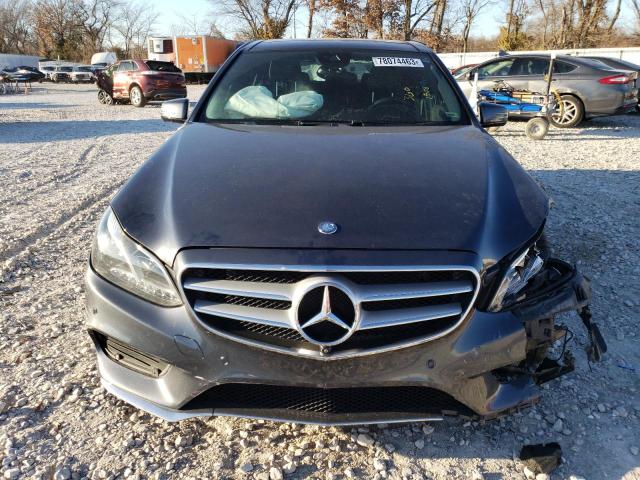 WDDHF5KB9FB130911 - 2015 MERCEDES-BENZ E 350 GRAY photo 5