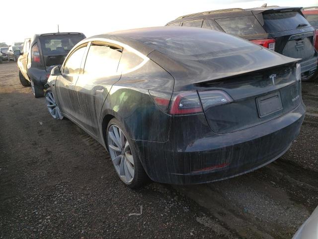 5YJ3E1EB5KF367950 - 2019 TESLA MODEL 3 BLACK photo 2