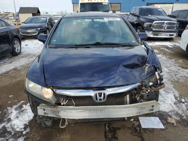 19XFA16809E004936 - 2009 HONDA CIVIC EX BLUE photo 5