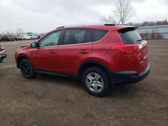 2T3ZFREV5FW231169 - 2015 TOYOTA RAV4 LE RED photo 2