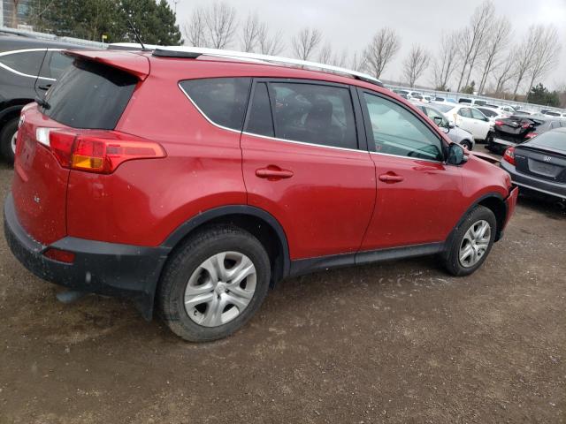 2T3ZFREV5FW231169 - 2015 TOYOTA RAV4 LE RED photo 3