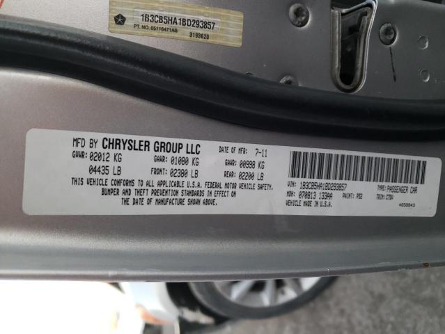 1B3CB5HA1BD293857 - 2011 DODGE CALIBER HEAT SILVER photo 14