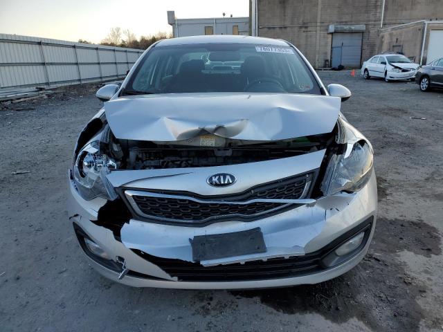 KNADN4A33D6172560 - 2013 KIA RIO EX SILVER photo 5