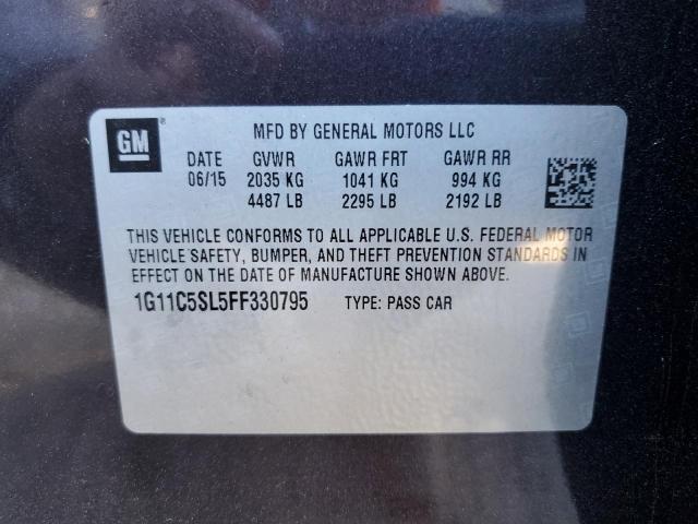 1G11C5SL5FF330795 - 2015 CHEVROLET MALIBU 1LT 紫色 照片 13