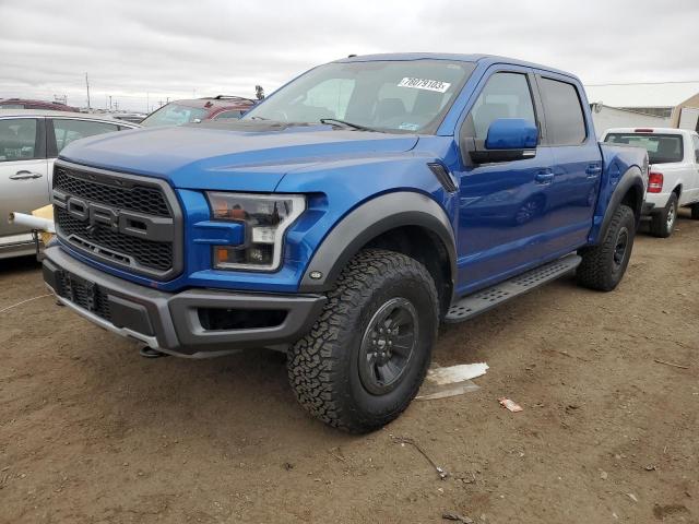 1FTFW1RG7JFA52805 - 2018 FORD F150 RAPTOR BLUE photo 1