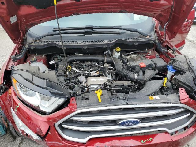 MAJ3S2GE6KC275285 - 2019 FORD ECOSPORT SE RED photo 12