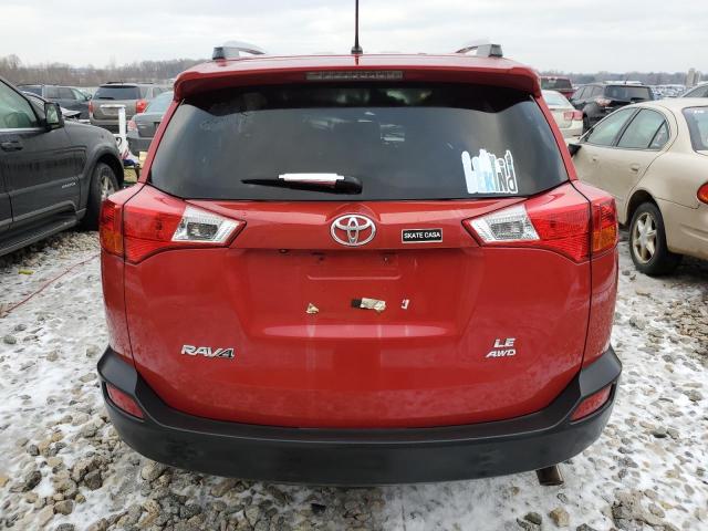 JTMBFREV8FJ015932 - 2015 TOYOTA RAV4 LE BURGUNDY photo 6