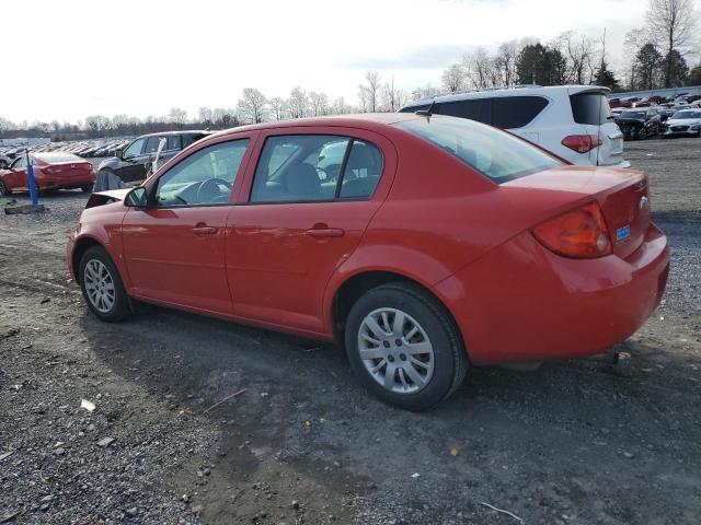 1G1AK58HX97157554 - 2009 CHEVROLET COBALT LS RED photo 2