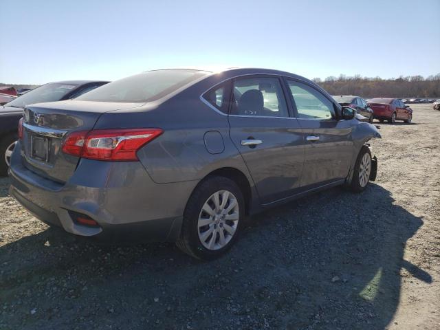 3N1AB7AP5KY349668 - 2019 NISSAN SENTRA S GRAY photo 3