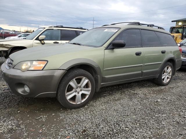 4S4BP61C456324956 - 2005 SUBARU LEGACY OUTBACK 2.5I GREEN photo 1