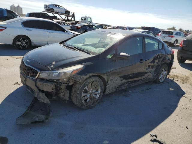 3KPFL4A72HE066329 - 2017 KIA FORTE LX BLACK photo 1