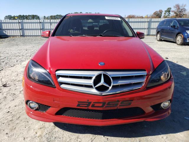 WDDGF5EB3AR129308 - 2010 MERCEDES-BENZ C 300 RED photo 5