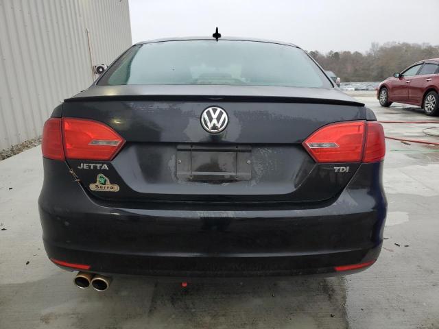 3VWLL7AJXBM114704 - 2011 VOLKSWAGEN JETTA TDI BLACK photo 6