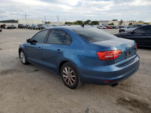 3VWD17AJ0FM282402 - 2015 VOLKSWAGEN JETTA SE BLUE photo 2