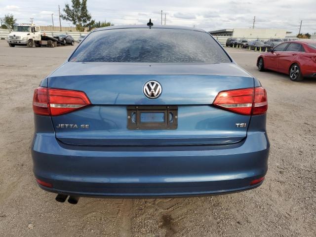 3VWD17AJ0FM282402 - 2015 VOLKSWAGEN JETTA SE BLUE photo 6