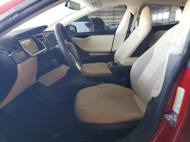 5YJSA1DN5DFP17499 - 2013 TESLA MODEL S RED photo 7