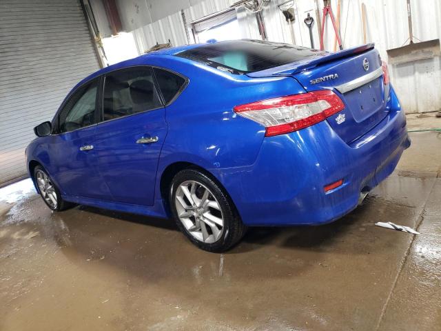 3N1AB7AP0DL740596 - 2013 NISSAN SENTRA S BLUE photo 2