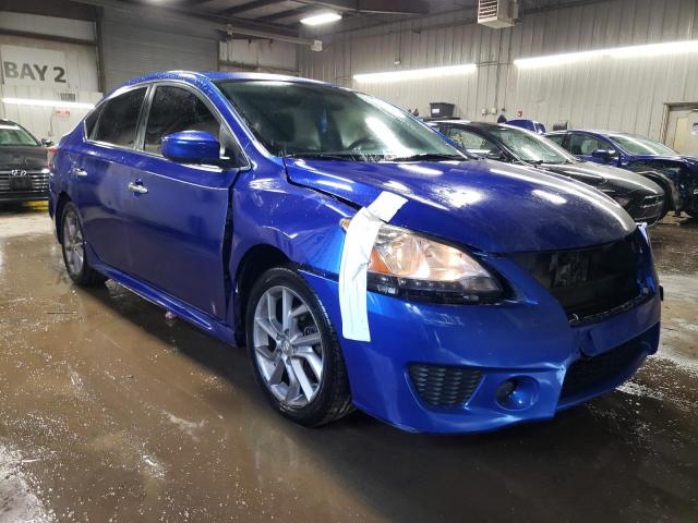 3N1AB7AP0DL740596 - 2013 NISSAN SENTRA S BLUE photo 4