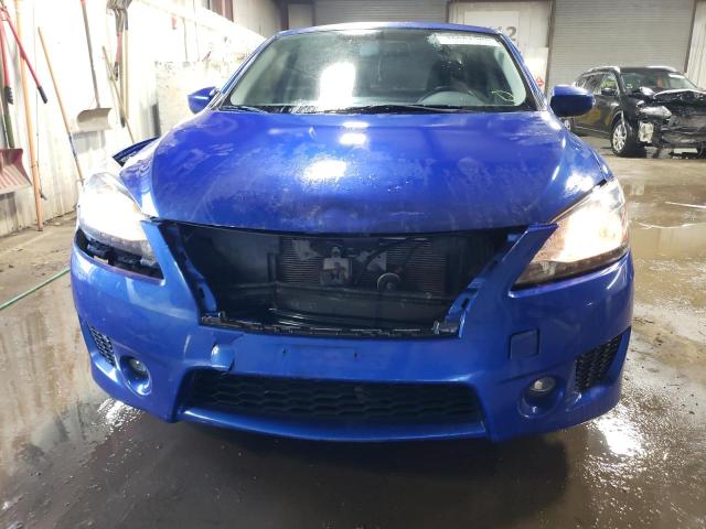 3N1AB7AP0DL740596 - 2013 NISSAN SENTRA S BLUE photo 5