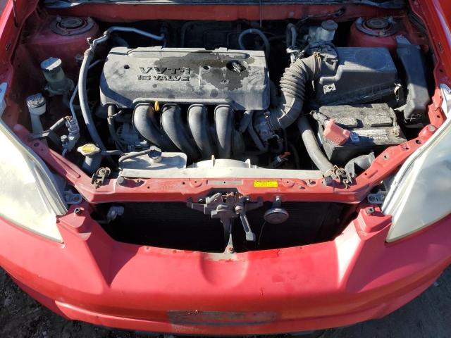 2T1KR32EX7C640029 - 2007 TOYOTA COROLLA MA XR RED photo 12