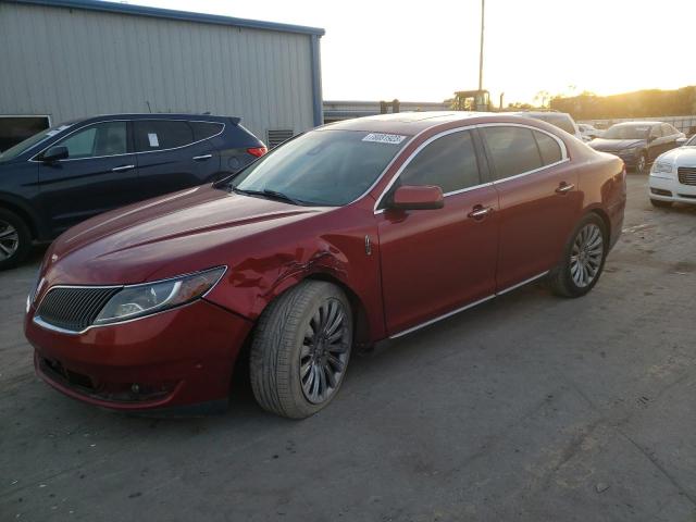 1LNHL9DK6EG611977 - 2014 LINCOLN MKS RED photo 1